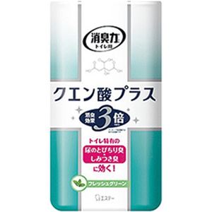 （まとめ）エステー トイレの消臭力クエン酸プラス フレッシュグリーン 400ml 1個 323723【×10セット】