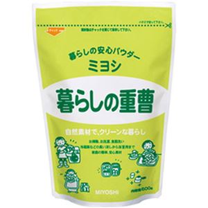 （まとめ）ミヨシ 暮らしの重曹 600g【×10セット】