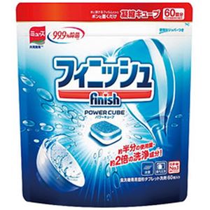 （まとめ）アース製薬 食器用洗剤 フィニッシュ パワーキューブ 1パック(60個)【×5セット】