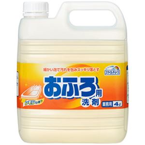 （まとめ）ミツエイ スマイルチョイス お風呂用洗剤業務用 4L 1本【×5セット】