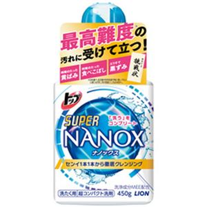 （まとめ）ライオン トップスーパーNANOX本体大 1本(450g)【×10セット】