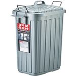 （まとめ）岩崎工業 ゴミ箱 スーパーカン角型60 59L グレー L-113CGM 1個【×2セット】