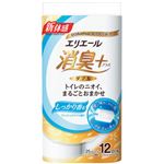 （まとめ）大王製紙 トイレットペーパー エリエール 消臭プラス フレッシュクリアの香り ダブル 25m 1パック(12ロール)【×5セット】