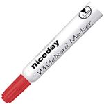 （まとめ）オフィスデポオリジナル niceday ホワイトボードマーカー 丸芯 2.5mm 赤 1箱(12本)【×10セット】