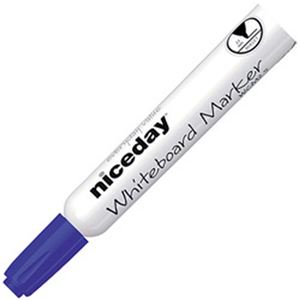 （まとめ）オフィスデポオリジナル niceday ホワイトボードマーカー 丸芯 2.5mm 青 1本【×100セット】