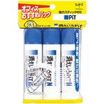 （まとめ）トンボ鉛筆 消えいろピット HCA-322 1パック(22g×3本)【×10セット】