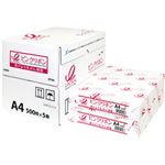 （まとめ）日本製紙 ピンクリボンPPC A4 1箱(500枚×5冊)【×3セット】