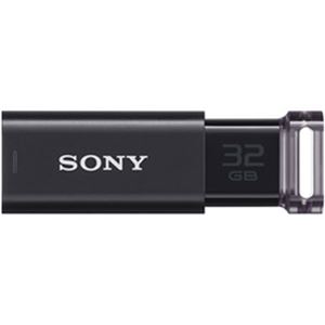 ソニー USBメモリ USM-Uシリーズ 32GB ブラック  1個 型番:USM32GU B