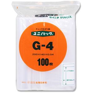（まとめ）生産日本社 ユニパックG-4 B6用 1パック(100枚)【×10セット】