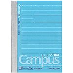 （まとめ）コクヨ キャンパスノート ドット入り罫線 B罫 A6 ノ-221BTN 1パック(40枚×10冊)【×5セット】