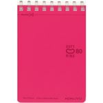 （まとめ）コクヨ ソフトリングメモ ピンク メ-SV378BT-P 1冊(80枚)【×20セット】