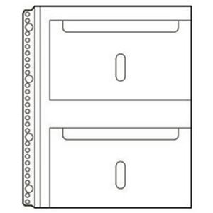 （まとめ）キングジム 取扱説明書ファイル 差し替え式(A4タテ) 替ポケット 2段【×10セット】