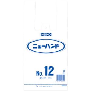 （まとめ）ニューハンド(乳色)NO.12 レジ袋 100枚入【×20セット】