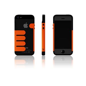 HandHold ブラック／オレンジ FB102-BKOR iPhone5用ケース - 拡大画像