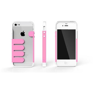 HandHold ホワイト／ピンク FB102-WHPK iPhone5用ケース - 拡大画像