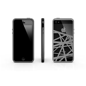CrossWay ブラック／グレー FB103-BKGY iPhone5用ケース - 拡大画像