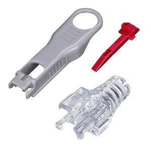 サンワサプライ 抜け止めセキュリティロックモジュラーカバー ADT-MCSL-CL