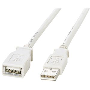 サンワサプライ USB延長ケーブル（1m） KB-USB-E1KL