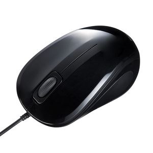 サンワサプライ 静音有線ブルーLEDマウス MA-BL9BK