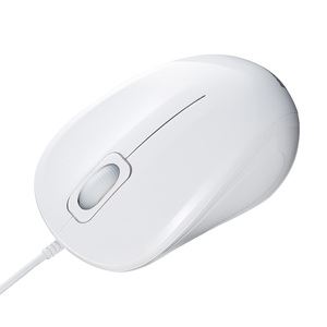 サンワサプライ 静音有線ブルーLEDマウス MA-BL9W