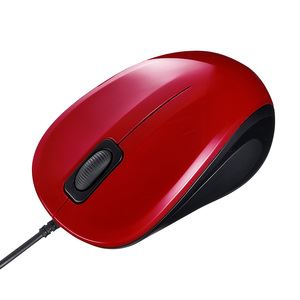 サンワサプライ 静音有線ブルーLEDマウス MA-BL9R