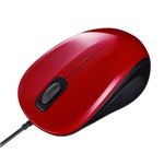サンワサプライ 静音有線ブルーLEDマウス MA-BL9R