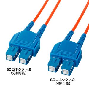 サンワサプライ 光ファイバケーブル（10m） HKB-CC5-10K