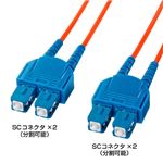 サンワサプライ 光ファイバケーブル（5m） HKB-CC6-5K