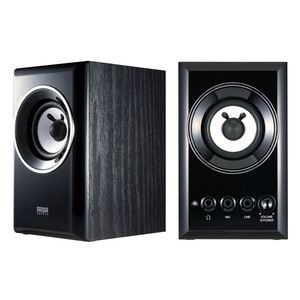 サンワサプライ 木製2chマルチメディアスピーカー MM-SPWD2BKN