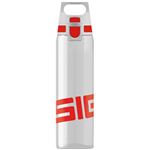 SIGG ワンタッチ式トライタン製ボトル トータルクリア ワン（レッド 0．75L）