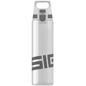 SIGG ワンタッチ式トライタン製ボトル トータルクリア ワン（アントラサイト 0．75L）