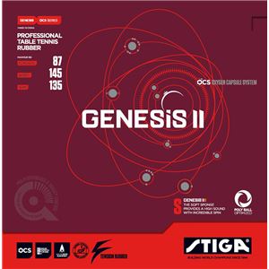 STIGA（スティガ） 裏ソフトラバー GENESIS II SPIN S（ジェネシス II スピン S） BLACK 厚