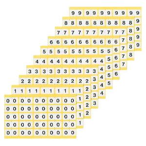 ナンバーラベルL 数字0 （25片×10シート） KL-1-0 - 拡大画像
