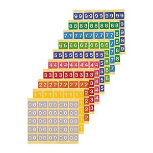 カラーナンバーラベルM 数字0 （25片×10シート） KM-2-0 - 拡大画像