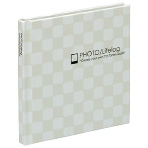 (業務用セット) スマレコプリント アルバム 写真／ブック式 1段 ア-SMB-201-W ホワイト【×5セット】 - 拡大画像