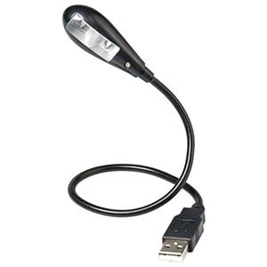 (業務用セット)ナカバヤシ Digio2 LED USBライト 2灯 ブラック UA-LED003BK【×5セット】 - 拡大画像