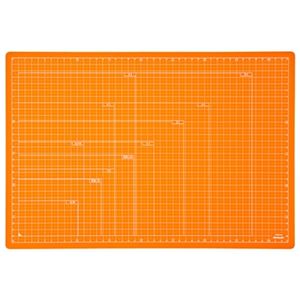 (業務用セット) 折りたたみカッティングマット A3サイズ CTMO-A3-OR オレンジ【×3セット】 - 拡大画像