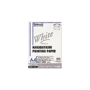 (まとめ) コピー＆プリンタ用紙 ホワイトタイプ A4：100枚入 ヨW-12【×10セット】