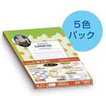 (業務用セット)ナカバヤシ ロジカルノート 【ファンシードット】 ノ-A505A-5P A5サイズ A罫 5冊パック【×2セット】