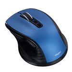 Digio2 小型BluetoothjブルーLEDマウス 静音／5ボタン BKF143 ブルー MUS-BKF143BL
