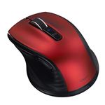 Digio2 小型BluetoothjブルーLEDマウス 静音／5ボタン BKF143 レッド MUS-BKF143R