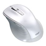 Digio2 大型BluetoothブルーLEDマウス F_Line 静音／5ボタン BKF149 ホワイト MUS-BKF149W