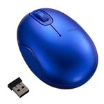 Digio2 無線BlueLEDマウス 3ボタン RKT151 ブルー MUS-RKT151BL