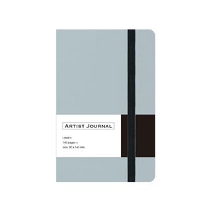 （業務用5セット） 革シボ調ノート ARTIST JOURNAL A6スリム／7mm罫／90枚 ブルー NA603-LB