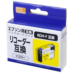 （業務用5セット） 互換インクカートリッジ エプソン用 [リコーダー]イエロー PP-EICRDH-Y