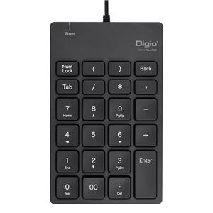 Digio2 USB有線 静音テンキーボード TNK-SU228BK ブラック