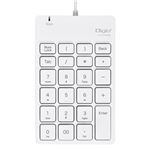 Digio2 USB有線 静音テンキーボード TNK-SU228WH ホワイト