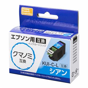 （業務用5セット） PPC 互換インクカートリッジ エプソン PP-EICKUI-C-L シアン