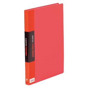 キングジム クリアファイル・カラーベース ポケット溶着式 B4判タテ型 142CW 赤 1冊 - 拡大画像
