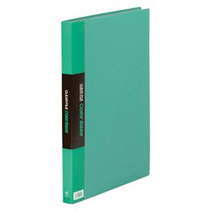 キングジム クリアファイル・カラーベース ポケット溶着式 B4判タテ型 142CW 緑 1冊 - 拡大画像